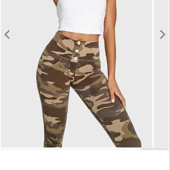 Camo Print Women's Pants - Picture 2 of 5